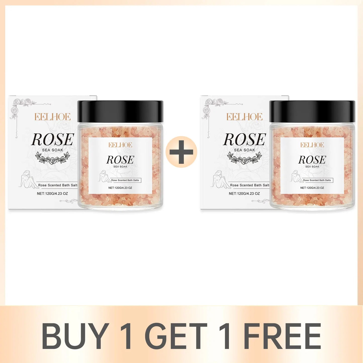 Rose Bath Salts with Himalayan Pink Salt