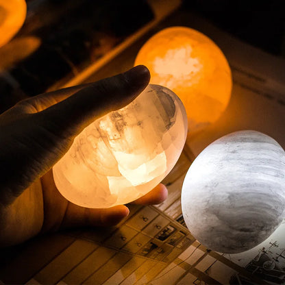 Natural Gypsum Crystal LED Touch Night Light