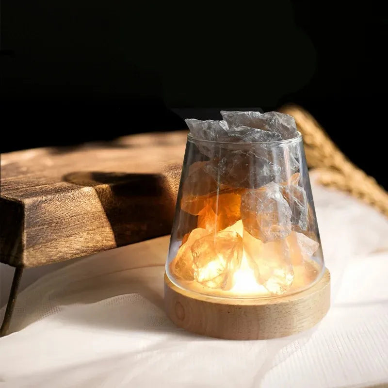 Natural Himalayan Salt Crystal Diffuser Lamp