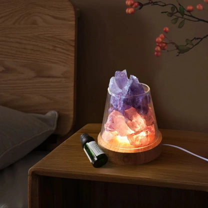 Natural Himalayan Salt Crystal Diffuser Lamp