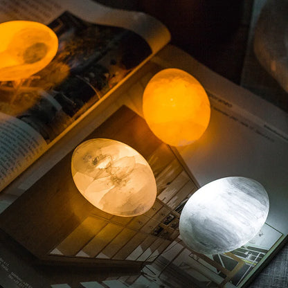 Natural Gypsum Crystal LED Touch Night Light