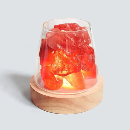 Natural Himalayan Salt Crystal Diffuser Lamp