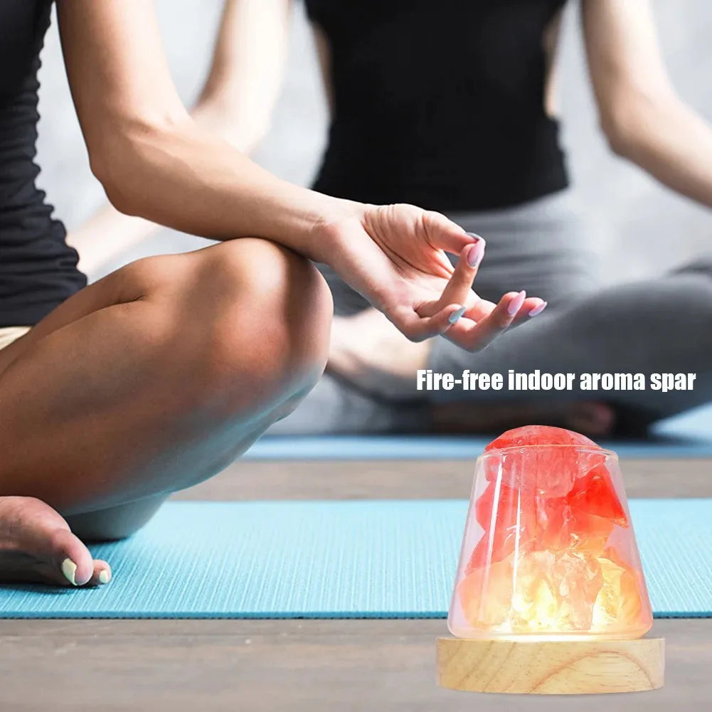 Natural Himalayan Salt Crystal Diffuser Lamp