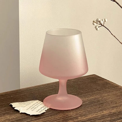Elegant Gradient Pink French Matte Glass
