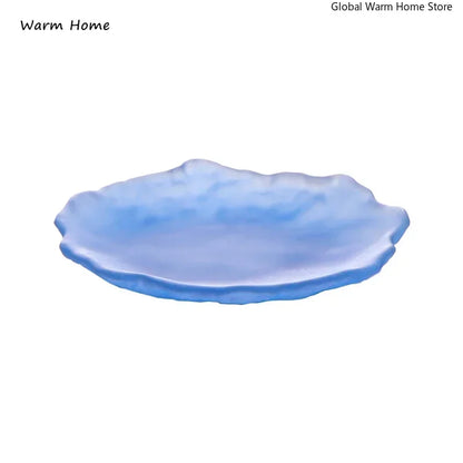 Retro Frosted Crystal Tea Cup & Saucer Set