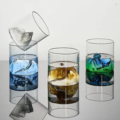 Creative 3D Iceberg Japanese Whiskey Glass
