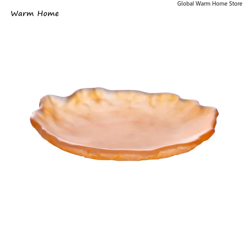 Retro Frosted Crystal Tea Cup & Saucer Set