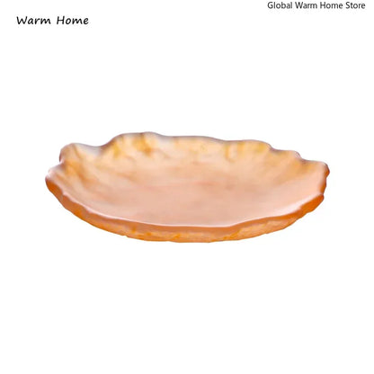 Retro Frosted Crystal Tea Cup & Saucer Set