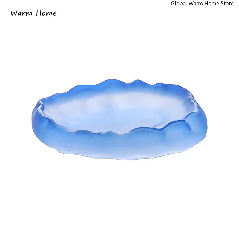 Retro Frosted Crystal Tea Cup & Saucer Set