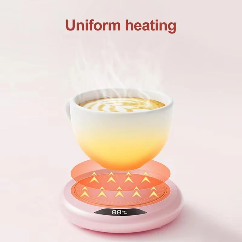 USB Coffee Mug Warmer with Adjustable 55°C Temperature Control