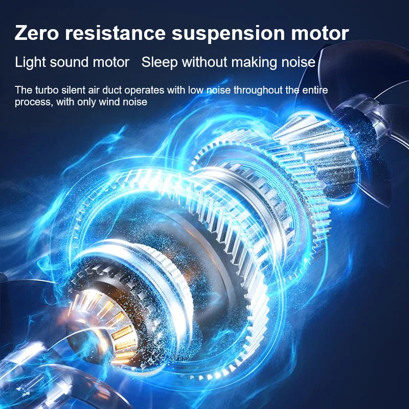 Portable Camping Fan with LED Light