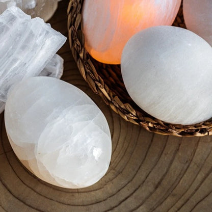 Natural Gypsum Crystal LED Touch Night Light