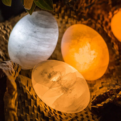 Natural Gypsum Crystal LED Touch Night Light