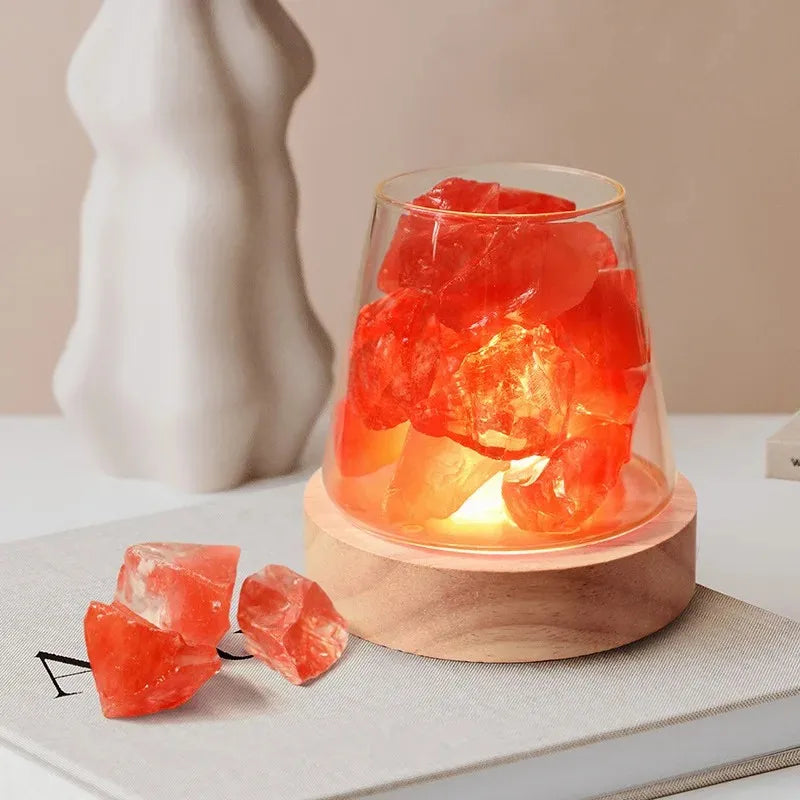 Natural Himalayan Salt Crystal Diffuser Lamp