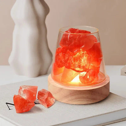 Natural Himalayan Salt Crystal Diffuser Lamp