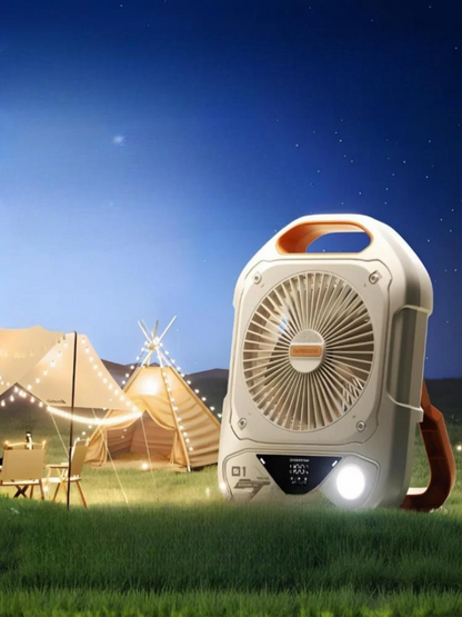 Portable Camping Fan with LED Light