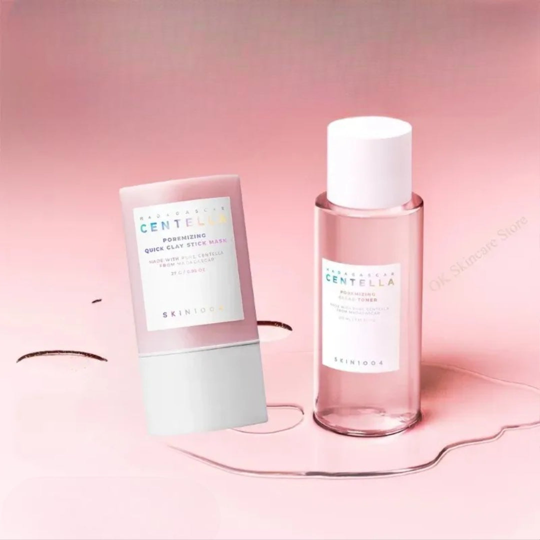 Korean Centella Pink Salt Toner & Clay Mask Set